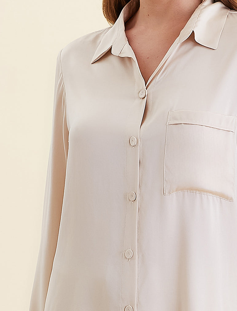 Audrey Washable Silk Full Length PJ Set