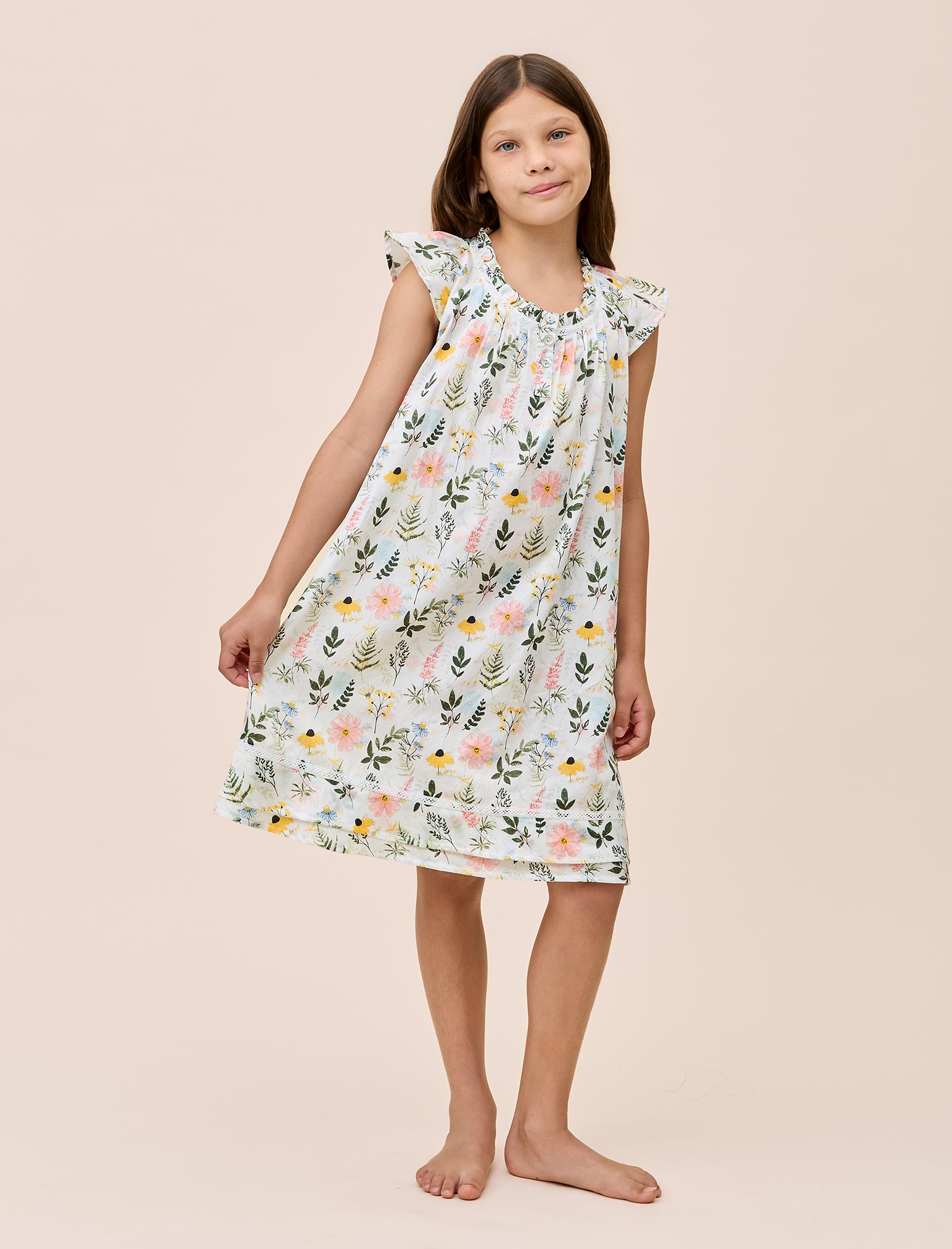 Delphine Girls Flutter Nightie
