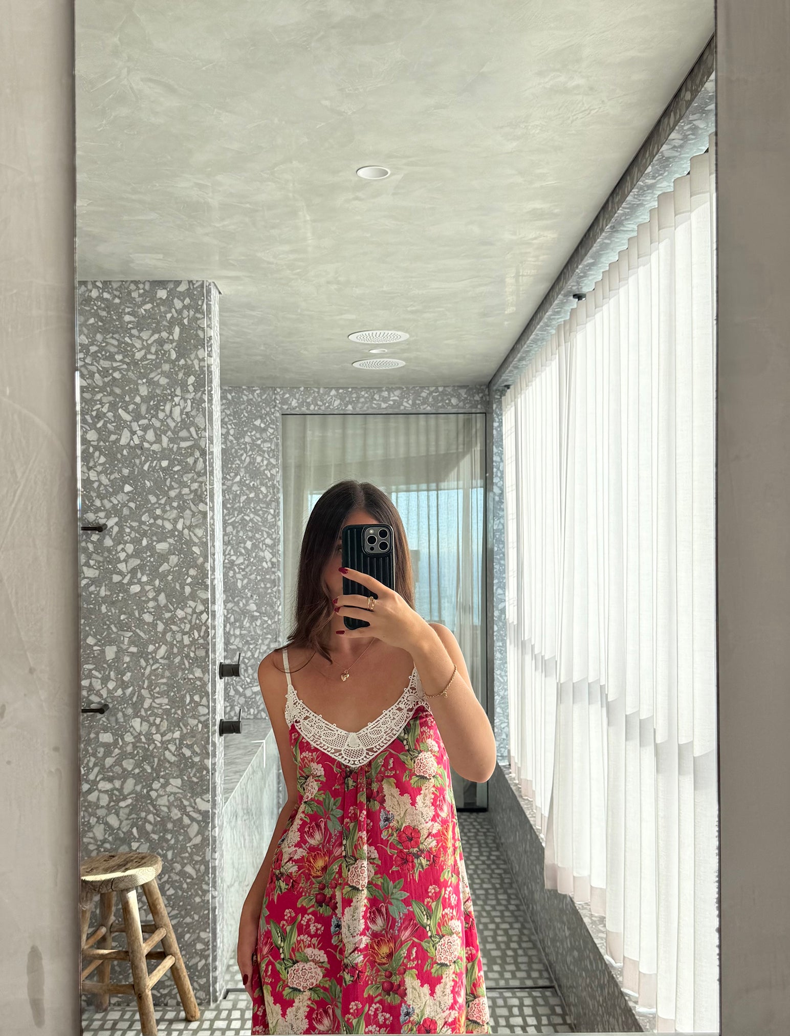 Clara Lace Front Maxi Nightie