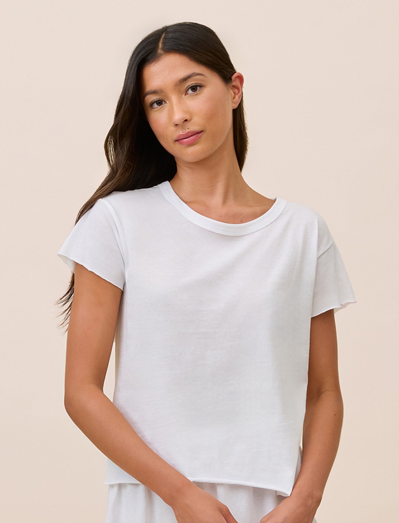 Jada Organic Cotton Knit Boxy Tee